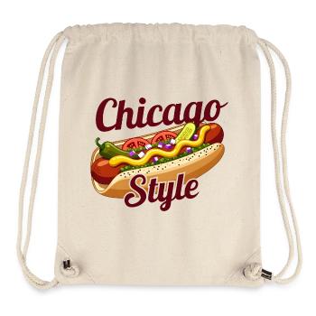 Chicago Style Hot Dog Classic Food  - Stanley/Stella Recycled Gym Bag - natural - Front