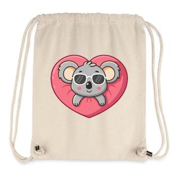 Koala Heart Glam Sunglasses Cool - Stanley/Stella Recycled Gym Bag - natural - Front