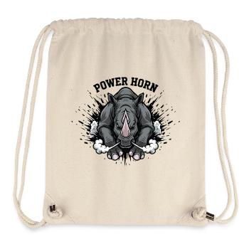 Power Horn Rhinoceros Wild Force - Stanley/Stella recycelter Gym Bag - Naturweiß - Vorne