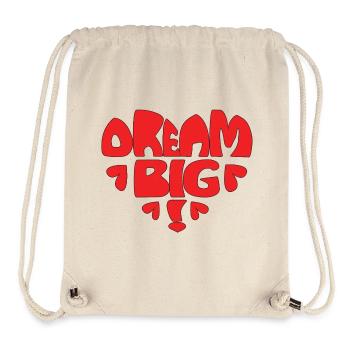Dream Big! rot - Stanley/Stella recycelter Gym Bag - Naturweiß - Vorne