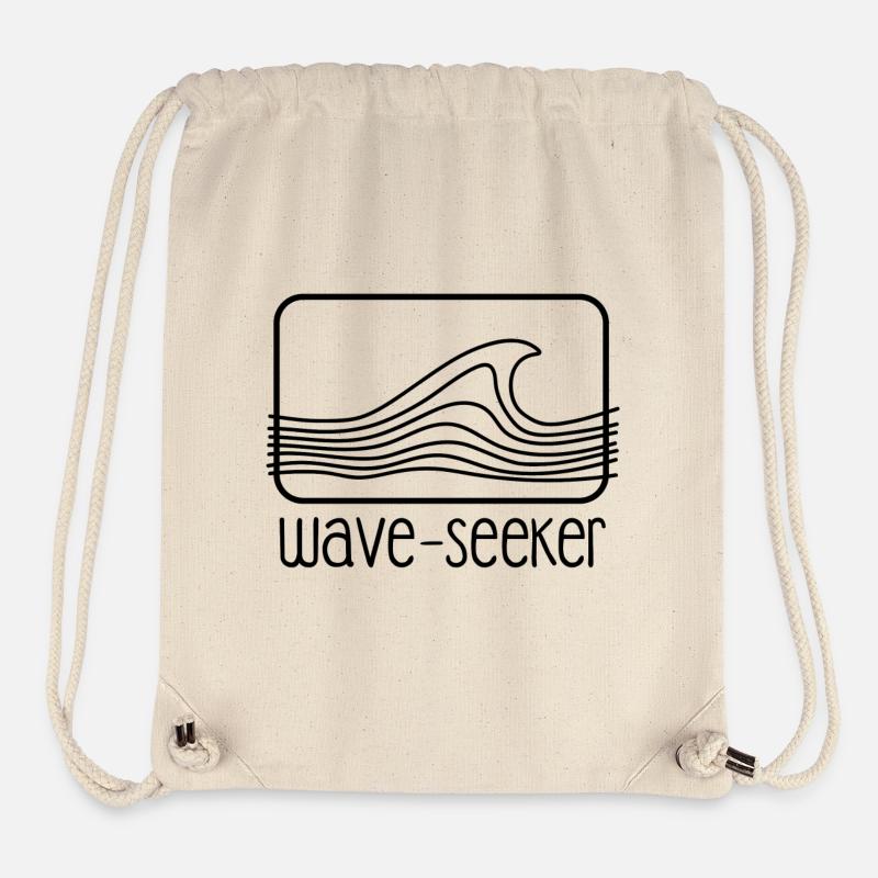 Mode de surf élégante - Sac à cordon recyclé Stanley/Stella - blanc naturel