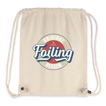 Foiling Label - Stanley/Stella recycelter Gym Bag - Naturweiß - Vorne