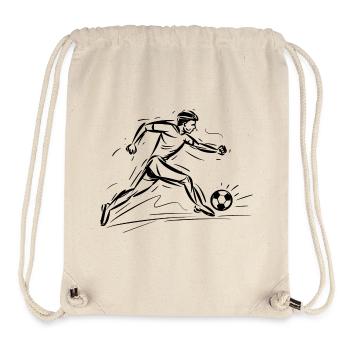 Fußballspieler - Stanley/Stella recycelter Gym Bag - Naturweiß - Vorne