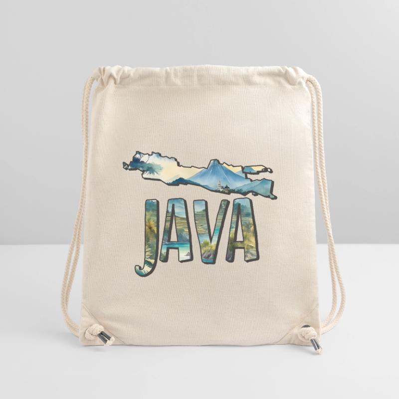 Watercolor Map Java Stanley/Stella Recycled Gym Bag