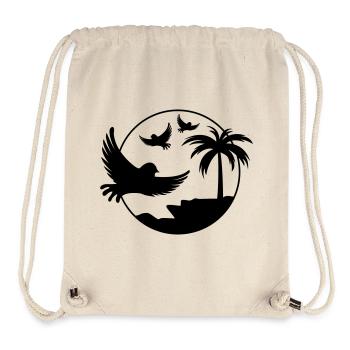 Paradise Insel Birds - Stanley/Stella recycelter Gym Bag - Naturweiß - Vorne