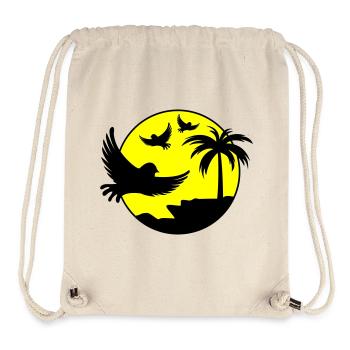 Paradise Insel Birds - Stanley/Stella recycelter Gym Bag - Naturweiß - Vorne