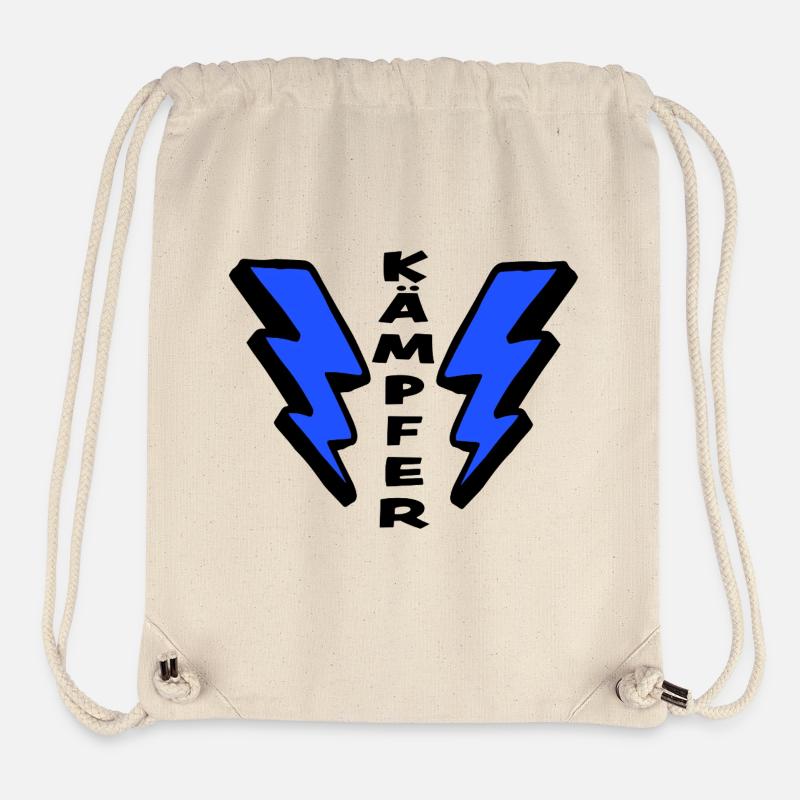 Kämpfer - Glücksbringer - Mutmacher - Stanley/Stella recycelter Gym Bag - Naturweiß