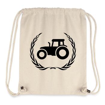 Traktor Symbol Farmer - Stanley/Stella recycelter Gym Bag - Naturweiß - Vorne
