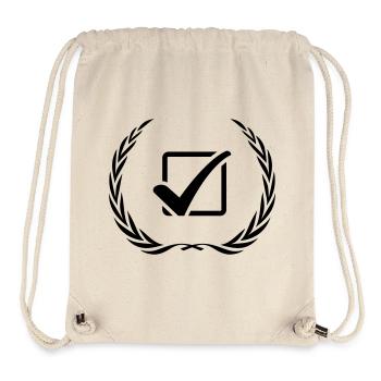 Tick Tick Couronne - Sac à cordon recyclé Stanley/Stella - blanc naturel - Devant