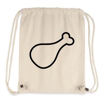 chicken thigh - Stanley/Stella Recycled Gym Bag - natural - Front