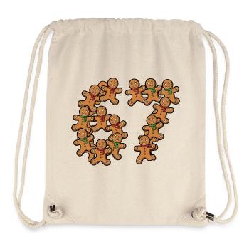 Gingerbread 67 Meme - Stanley/Stella recycelter Gym Bag - Naturweiß - Vorne
