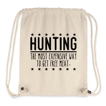Jäger Lustiger Spruch – Gratis Fleisch Design - Stanley/Stella recycelter Gym Bag - Naturweiß - Vorne