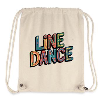 Line Dance Western Schriftzug - Stanley/Stella recycelter Gym Bag - Naturweiß - Vorne