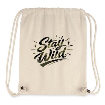 Stay wild  - Stanley/Stella recycelter Gym Bag - Naturweiß - Vorne