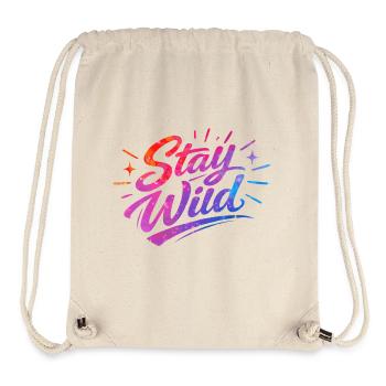 Stay_wild_ - Stanley/Stella Recycled Gym Bag - natural - Front