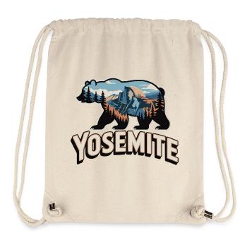 Yosemite Bär - Nationalpark Outdoor Design - Stanley/Stella recycelter Gym Bag - Naturweiß - Vorne