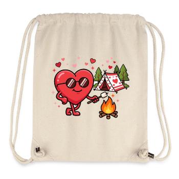 Lustige Camping-Valentinstags-Partys - Stanley/Stella recycelter Gym Bag - Naturweiß - Vorne