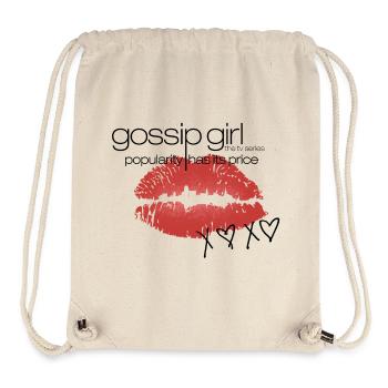 Gossip Girl La Popularité A Son Prix Bisou & XO - Sac à cordon recyclé Stanley/Stella - blanc naturel - Devant