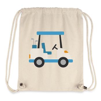 Blue golf cart - Stanley/Stella Recycled Gym Bag - natural - Front