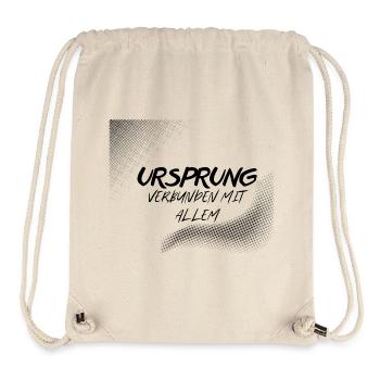 URSPRUNG – Verbunden mit Allem - Stanley/Stella recycelter Gym Bag - Naturweiß - Vorne