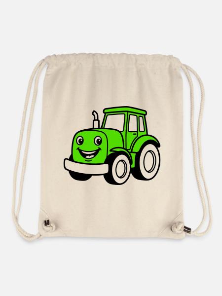 Enfants tracteurs - Sac à cordon recyclé Stanley/Stella - blanc naturel
