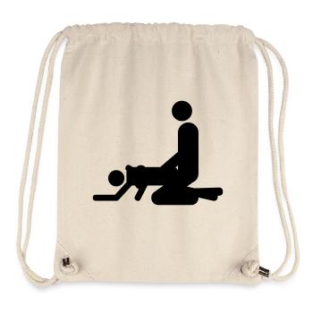 von hinten - Stanley/Stella recycelter Gym Bag - Naturweiß - Vorne