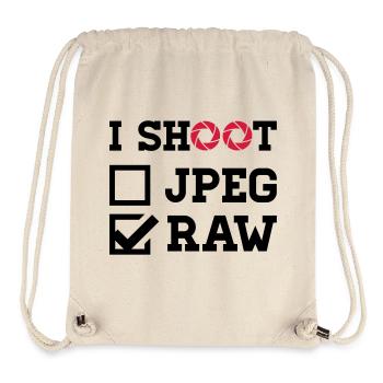 I Shoot – Fotografie Kamera Fotograf - Stanley/Stella recycelter Gym Bag - Naturweiß - Vorne