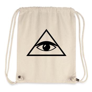 Illuminati Auge Geschenk Idee - Stanley/Stella recycelter Gym Bag - Naturweiß - Vorne