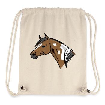 Horse Portrait - Stanley/Stella Recycled Gym Bag - natural - Front