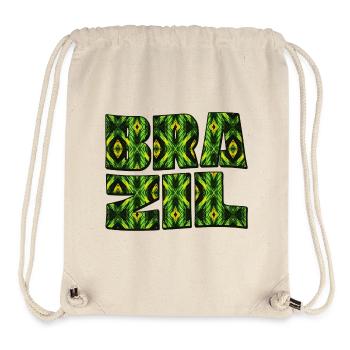 Brasil Kaleido Lettering - Stanley/Stella Recycled Gym Bag - natural - Front