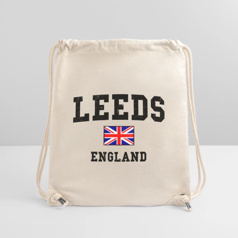 Conception du drapeau de Leeds, Angleterre Sac à cordon recyclé Stanley/Stella
