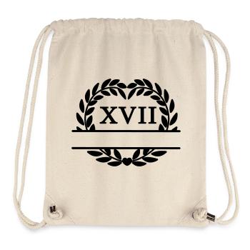 Seventeen years, laurel wreath in Latin figures - Stanley/Stella Recycled Gym Bag - natural - Front