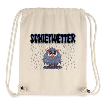 Eule Schietwetter - Stanley/Stella recycelter Gym Bag - Naturweiß - Vorne
