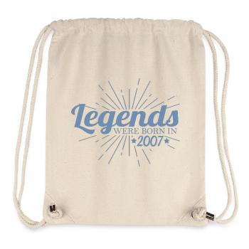 Legenden geboren 2007 Retro Geburtstag - Stanley/Stella recycelter Gym Bag - Naturweiß - Vorne