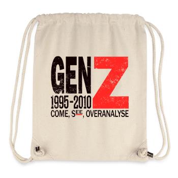 Gen Z Trendsetter Influencer Shirt - Stanley/Stella Recycled Gym Bag - natural - Front
