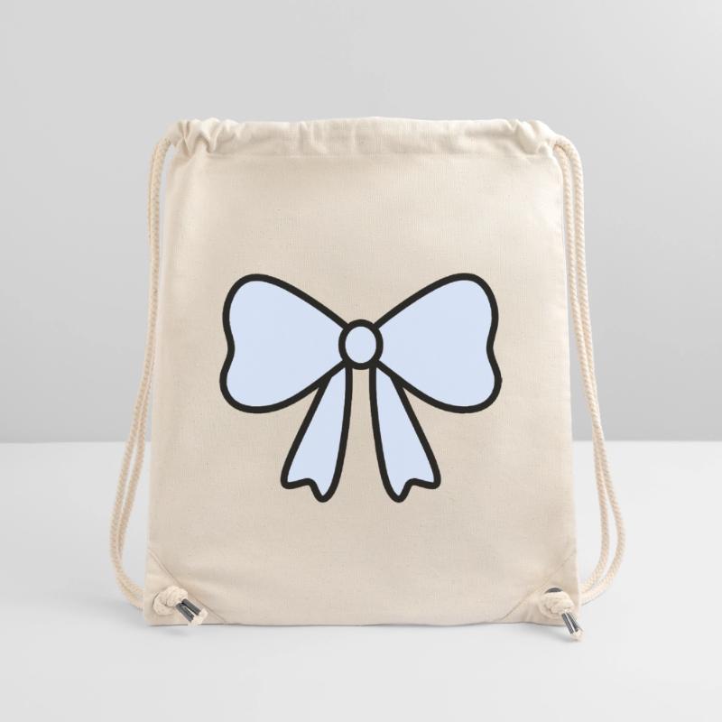 Delicate Light Blue Bow Design Stanley/Stella Recycled Gym Bag