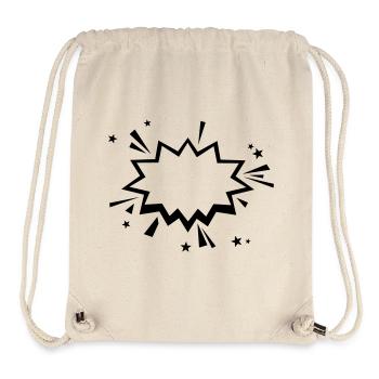Bande dessinée Bang - Sac à cordon recyclé Stanley/Stella - blanc naturel - Devant