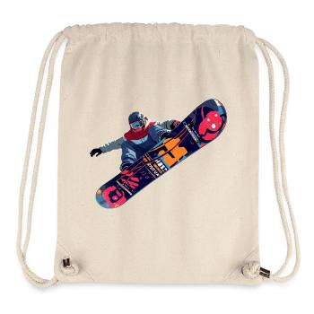 Snowboard - Stanley/Stella recycelter Gym Bag - Naturweiß - Vorne