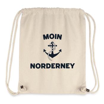 Moin Norderney – Maritimes Anker-Design - Stanley/Stella recycelter Gym Bag - Naturweiß - Vorne