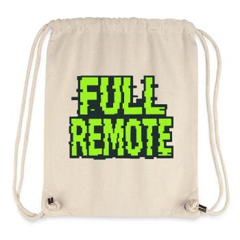 Full Remote : Expert du Télétravail à 100% - Sac à cordon recyclé Stanley/Stella - blanc naturel - Devant