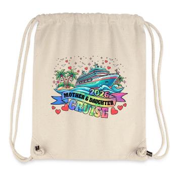 Mutter-Tochter-Kreuzfahrt Familienurlaub - Stanley/Stella recycelter Gym Bag - Naturweiß - Vorne