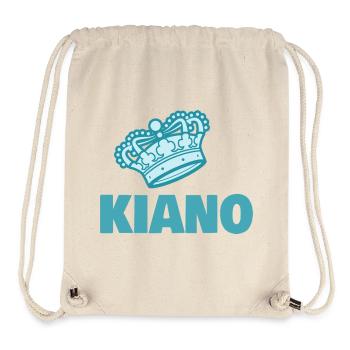 Geschenk für Kiano - Stanley/Stella recycelter Gym Bag - Naturweiß - Vorne