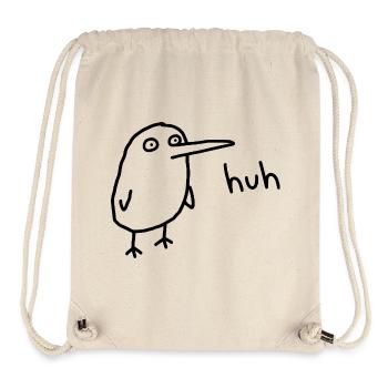 Huh, lustiger verwirrter Derpy-Vogel - Stanley/Stella recycelter Gym Bag - Naturweiß - Vorne