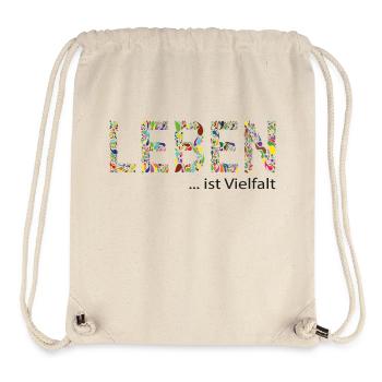 Leben - Stanley/Stella recycelter Gym Bag - Naturweiß - Vorne