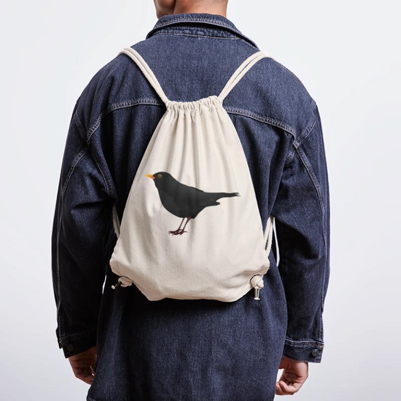 Amsel Drossel Star Vogel Geschenk Geschenkidee Stanley/Stella recycelter Gym Bag