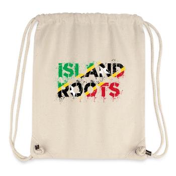 Racines de St Kitts - Sac à cordon recyclé Stanley/Stella - blanc naturel - Devant