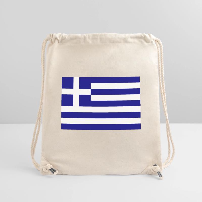 Drapeau de la Grèce Sac à cordon recyclé Stanley/Stella
