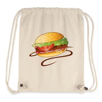 Burger Fast Food Junk Snack BBQ BBQ - Stanley/Stella Recycled Gym Bag - natural - Front