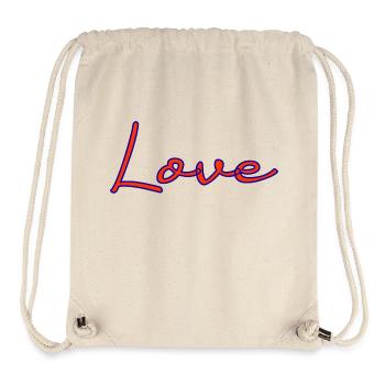 LIEBE. PAAR. ICH HABE GERADE GEHEIRATET. Junggesellinnenabschied. HEILIGER VALENTINSTAG. - Stanley/Stella recycelter Gym Bag - Naturweiß - Vorne