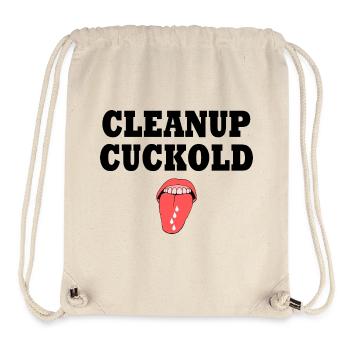 cleanup cuckold - Stanley/Stella recycelter Gym Bag - Naturweiß - Vorne